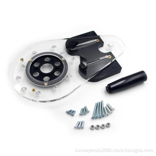 Thick clear acrylic base Universal Router Base